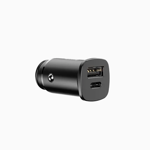Автомобільний зарядний пристрій Baseus Square metal A+C 30W PPS (CCALL-AS01) Black