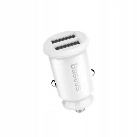 Автомобільний зарядний пристрій Baseus Grain (CCALL-ML02) White