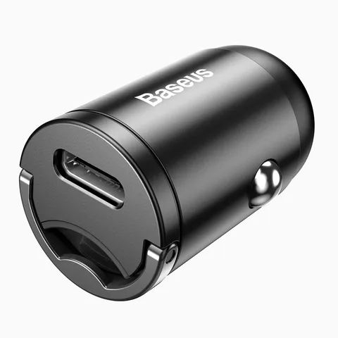Автомобільний зарядний пристрій Baseus 1Type-C Tiny Star Mini PPS QC (TZVCHX-0G) Grey з кабелем Type-C/Lightning 18W 1m