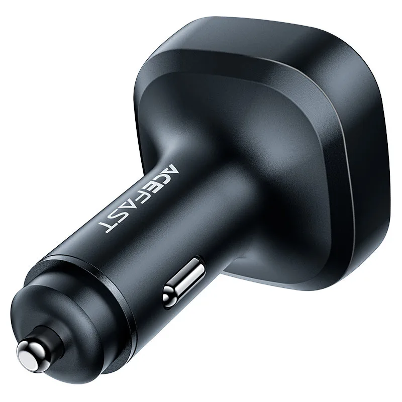 Автомобильное зарядное устройство Acefast B5 101W (2C+A) Metal Car Charger With OLED Smart Display (AFB5B) — фото 4