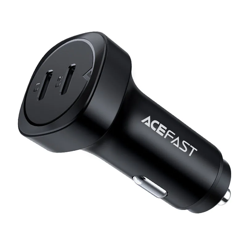Автомобильное зарядное устройство Acefast B2 72W Dual USB-C Metal Car Charger (AFB2B)