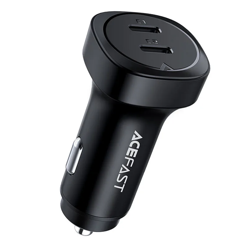 Автомобильное зарядное устройство Acefast B2 72W Dual USB-C Metal Car Charger (AFB2B) — фото 4