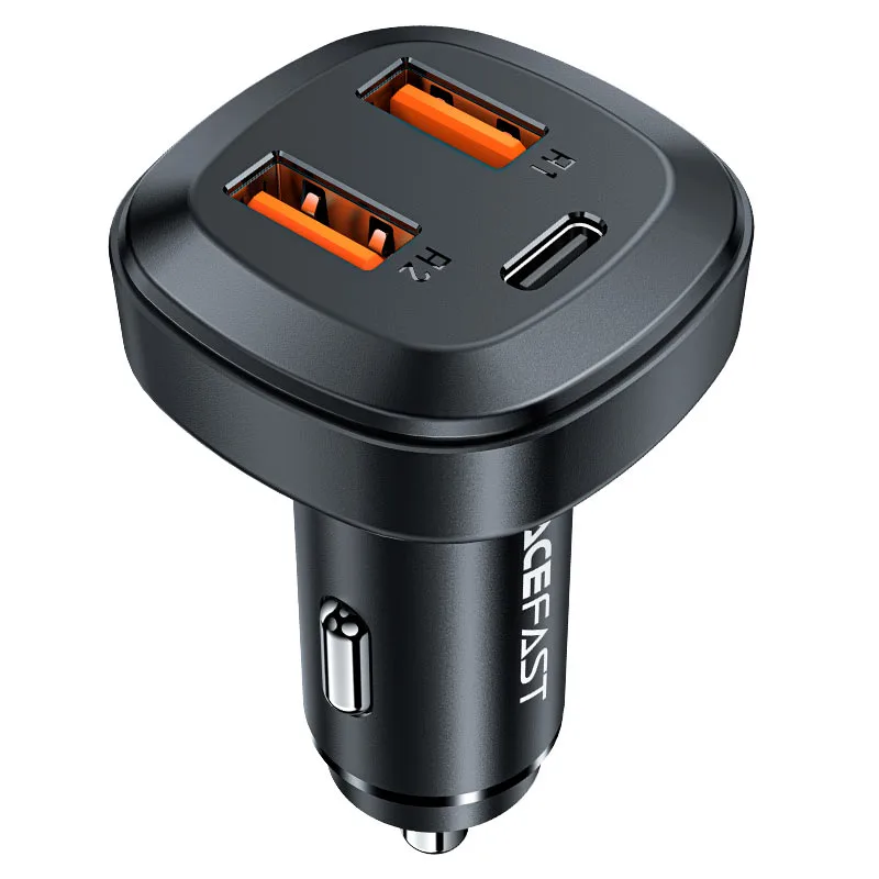 Автомобильное зарядное устройство Acefast B9 66W (2USB-A+USB-C) Three Port Metal Car Charger (AFB9)