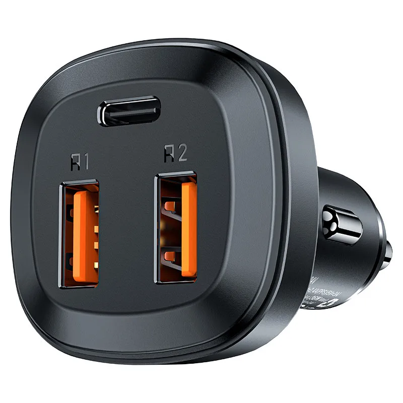 Автомобильное зарядное устройство Acefast B9 66W (2USB-A+USB-C) Three Port Metal Car Charger (AFB9) — фото 3
