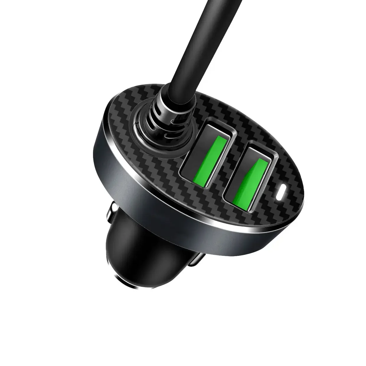 Автомобильное зарядное устройство Charome C7 4-Port Front and Back Seat Car Charger (6974324910212) Black — фото 2