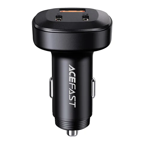 Автомобільний зарядний пристрій Acefast B3 66W (USB-C+USB-C+USB-A) Three-Port Metal Car Charger (AFB3B)