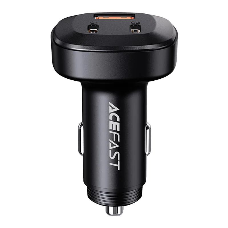 Автомобильное зарядное устройство Acefast B3 66W (USB-C+USB-C+USB-A) Three-Port Metal Car Charger (AFB3B)