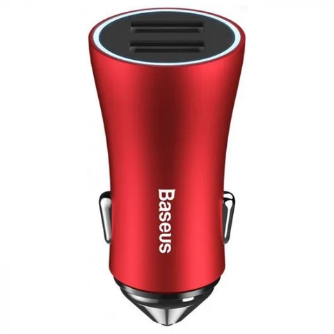 Автомобільний зарядний пристрій Baseus Circular metal A+C 30W PPS Car Charger (CCALL-BS09) Red