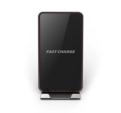 Беспроводная зарядка Fast Wireless Charger с подставкой black