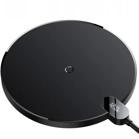 Беспроводная зарядка Baseus Digital LED Display Gen 2 Wireless Charger 15W (CCED000001) Black