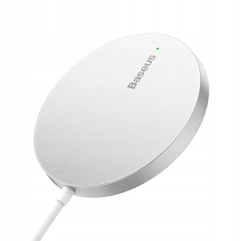 Беспроводная зарядка Baseus Simple Mini3 Magnetic Wireless Charger 15W (CCJJ040012) Silver