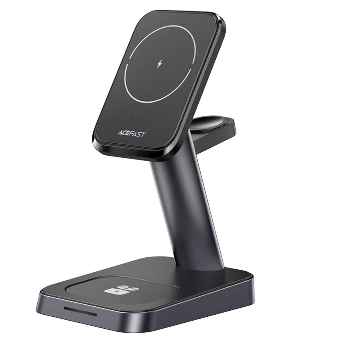 Беспроводное зарядное устройство Acefast E3 Desktop Three-In-One Wireless Charging Stand Black