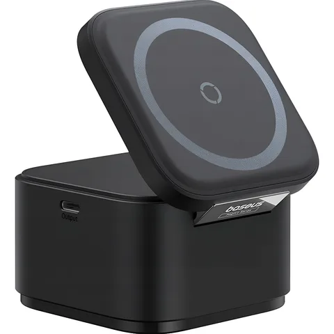 Беспроводная зарядка Baseus MagPro 2-in-1 Magnetic Wireless Charger 25W (P10264100121-00) Cosmic Black