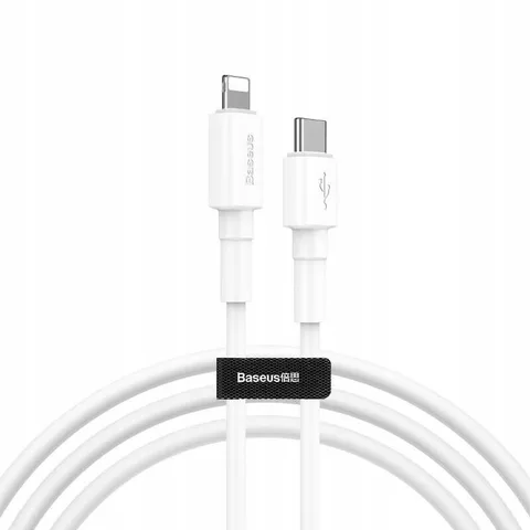 Кабель Baseus Mini Type-C/Lightning 18W на 1m (CATLSW-02) White