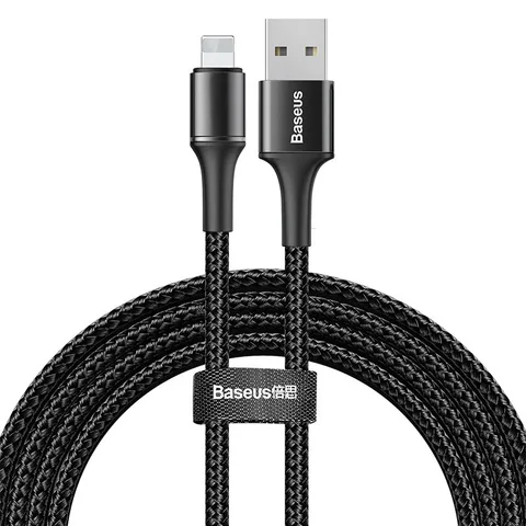 Кабель Baseus Halo Data Lightning 0.5m (CALGH-A01) Black