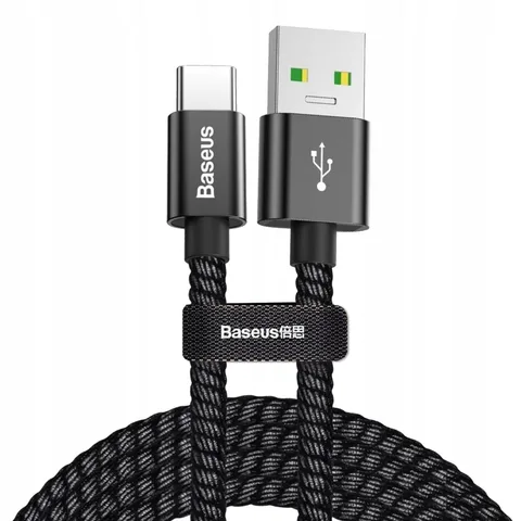 Кабель Baseus Double Fast Charging Type-C 1m (CATKC-A01) Black