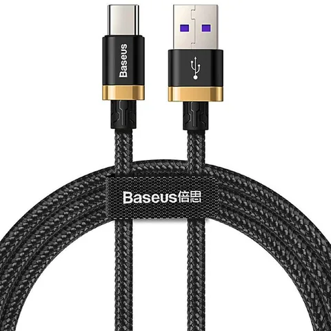 Кабель Baseus HW Flash Type-C 2m (CATZH-BV1) Black/Gold
