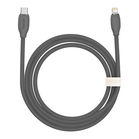 Кабель Baseus Jelly Liquid Silica Gel Fast Charging Data Cable Data Type-C to iP 20W 2m (CAGD020101) Black