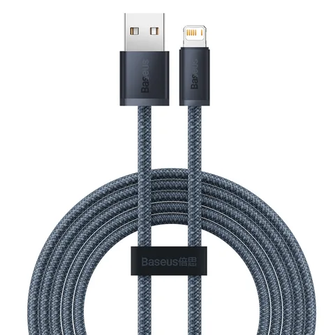 Кабель Baseus Dynamic Series Fast Charging Data Cable USB to iP 2.4A 2m (CALD000516) Slate Gray