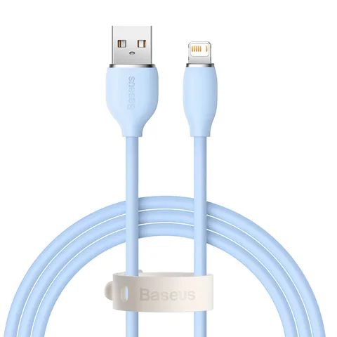 Кабель Baseus Jelly Liquid Silica Gel Fast Charging Data Cable USB to iP 2.4A 1.2m (CAGD000003) Blue