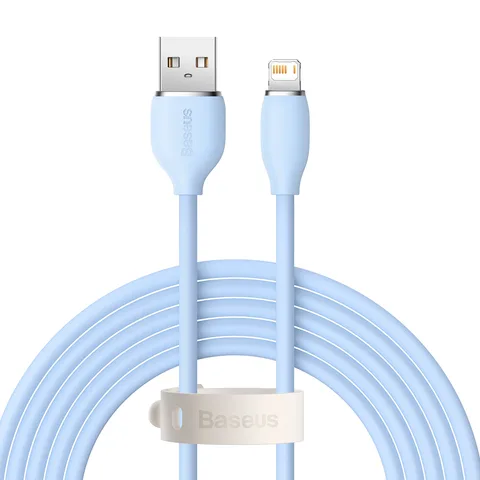 Кабель Baseus Jelly Liquid Silica Gel Fast Charging Data Cable USB to iP 2.4A 2m (CAGD000103) Blue