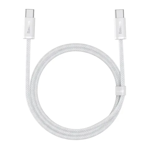 Кабель Baseus Dynamic Series Fast Charging Data Cable Type-C to Type-C 100W 1m (CALD000202) White