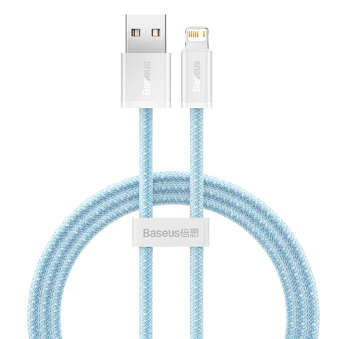 Кабель Baseus Dynamic Series Fast Charging Data Cable USB to iP 2.4A 1m (CALD000403) Blue