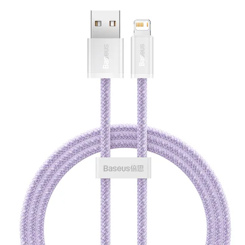 Кабель Baseus Dynamic Series Fast Charging Data Cable USB to iP 2.4A 1m (CALD000405) Purple