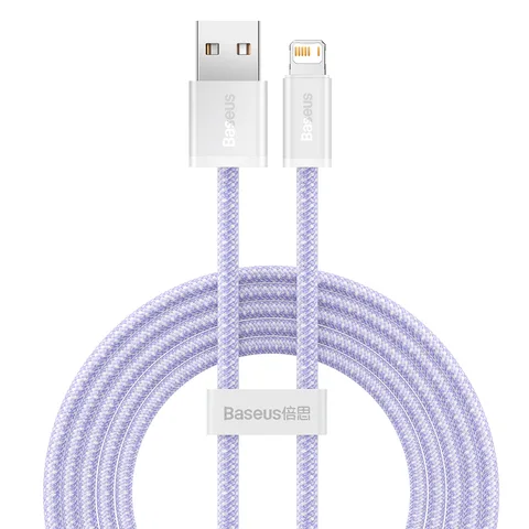 Кабель Baseus Dynamic Series Fast Charging Data Cable USB to iP 2.4A 2m (CALD000505) Purple
