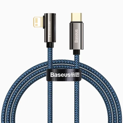 Кабель Baseus Legend Series Elbow Fast Charging Data Cable Type-C to iP PD 20W 1m (CACS000203) Blue