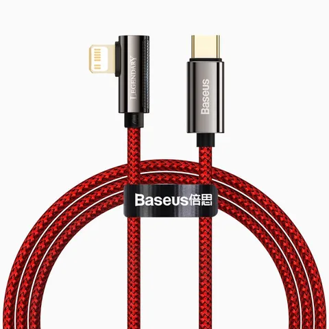 Кабель Baseus Legend Series Elbow Fast Charging Data Cable Type-C to iP PD 20W 1m (CACS000209) Red