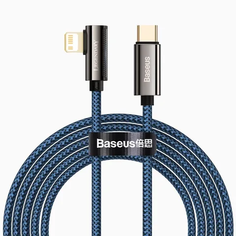 Кабель Baseus Legend Series Elbow Fast Charging Data Cable Type-C to iP PD 20W 2m (CACS000303) Blue