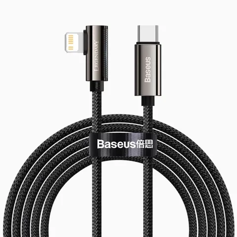 Кабель Baseus Legend Series Elbow Fast Charging Data Cable Type-C to iP PD 20W 2m (CATLCS-A01) Black