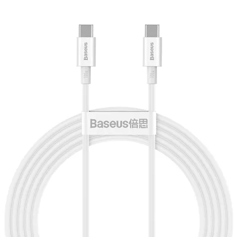 Кабель Baseus Superior Series Fast Charging Data Cable Type-C to Type-C 100W 2m (CATYS-C02) White