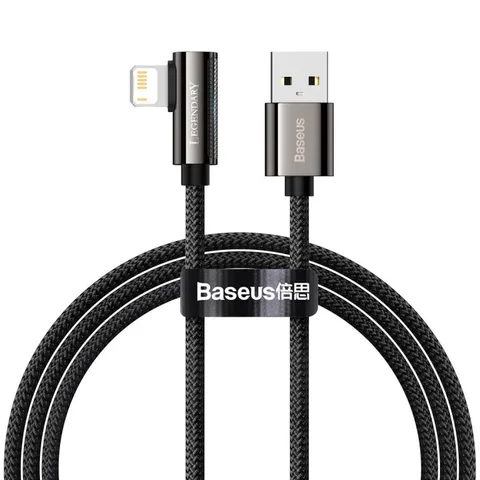 Кабель Baseus Legend Series Elbow Fast Charging Data Cable USB to iP 2.4A 1m (CALCS-01) Black