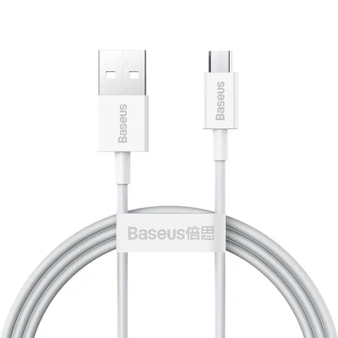 Кабель Baseus Superior Series Fast Charging Data Cable USB to Micro 2A 1m (CAMYS-02) White