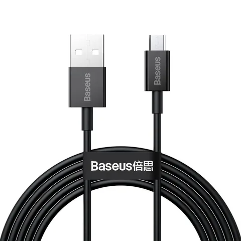 Кабель Baseus Superior Series Fast Charging Data Cable USB to Micro 2A 2m (CAMYS-A01) Black