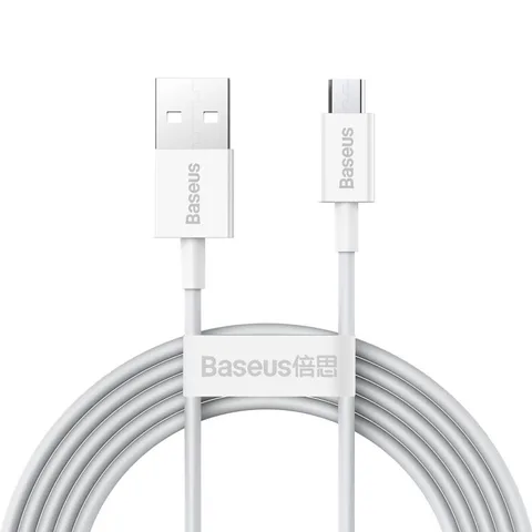 Кабель Baseus Superior Series Fast Charging Data Cable USB to Micro 2A 2m (CAMYS-A02) White