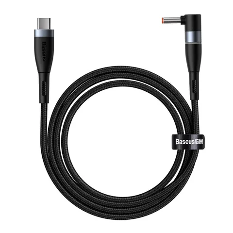 Кабель Baseus Zinc Magnetic Series Lenovo Laptop Charging Cable Type-C to DC Round Port (4.0*1.7mm) 100W 2m (CATXC-T01) Black