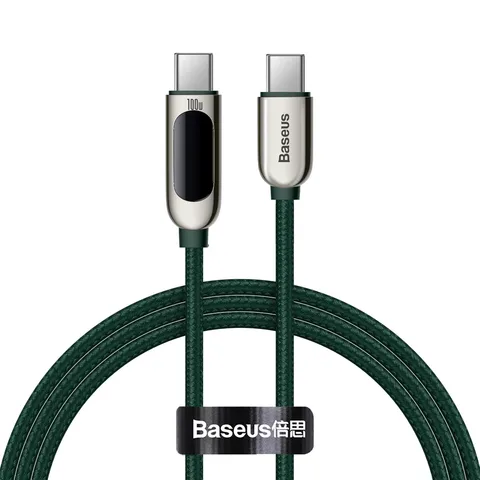 Кабель Baseus Display Fast Charging Data Cable Type-C to Type-C 100W 1m (CATSK-B06) White