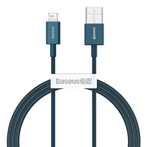 Кабель Baseus Superior Series Fast Charging Data Cable USB to iP 2.4A 1m (CALYS-A03) Blue