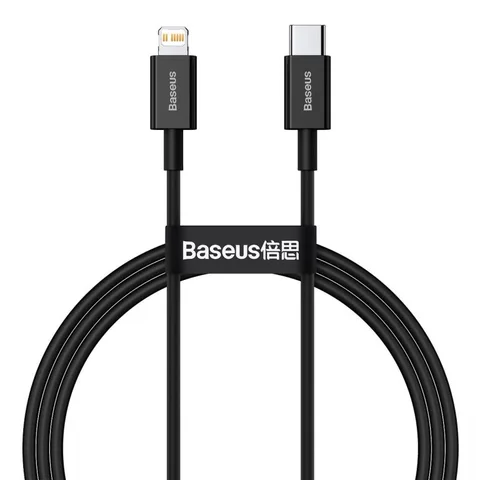 Кабель Baseus Superior Series Fast Charging Data Cable Type-C to iP PD 20W 1m (CATLYS-A01) Black
