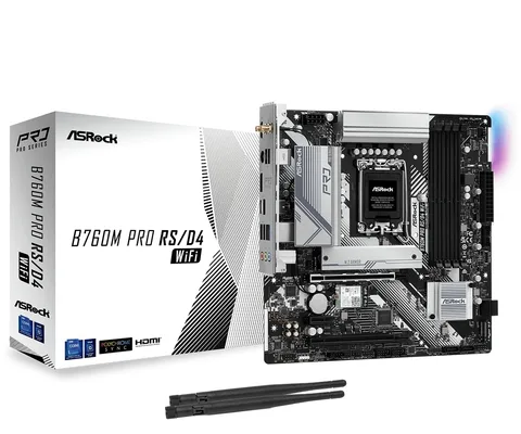 Материнская плата ASRock B760M Pro RS/D4 WiFi s-1700