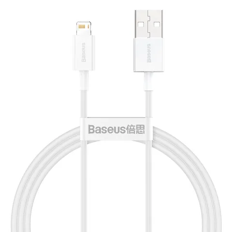 Кабель Baseus Superior Series Fast Charging Data Cable USB to iP 2.4A 1m (CALYS-A02) White
