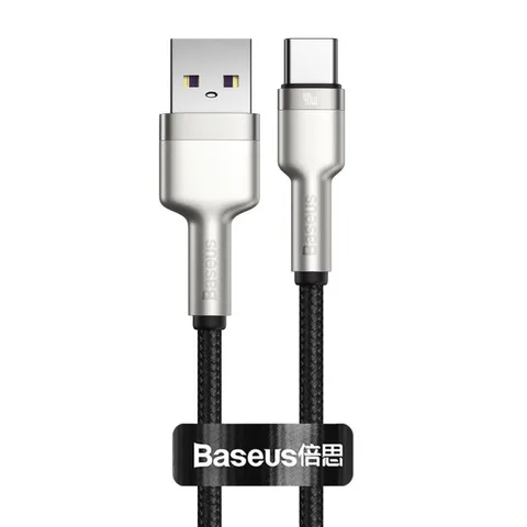 Кабель Baseus Cafule Series Metal Data Cable USB to Type-C 40W 0.25m (CATJK-01)