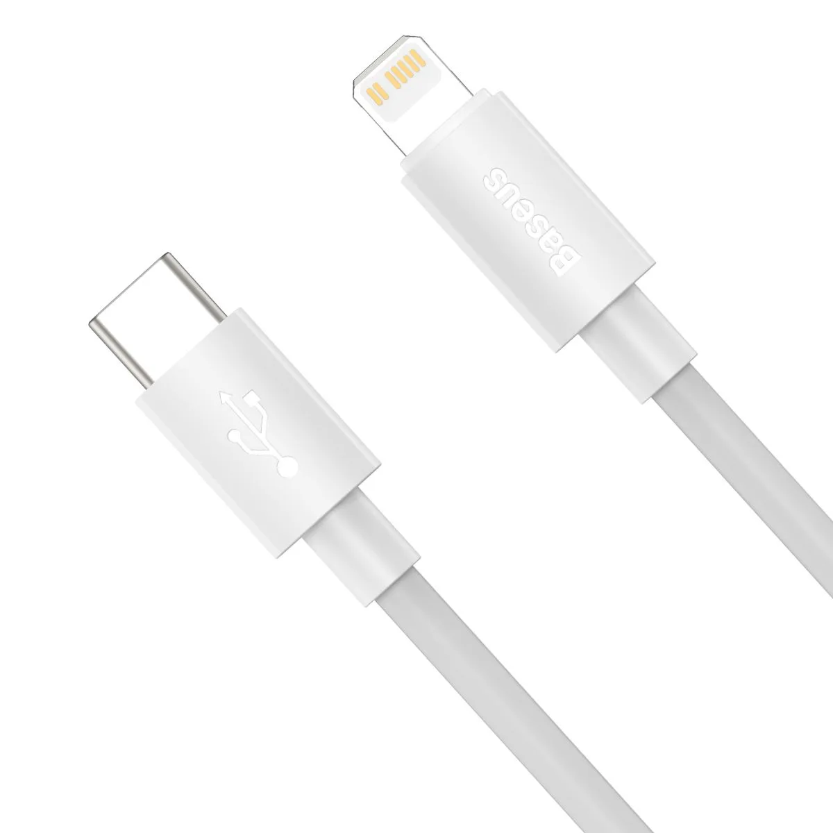 Кабель Baseus Simple Wisdom Data Cable Kit Type-C to iP PD 20W (комплект из 2 штук) 1.5m (TZCATLZJ-02) White — фото 2