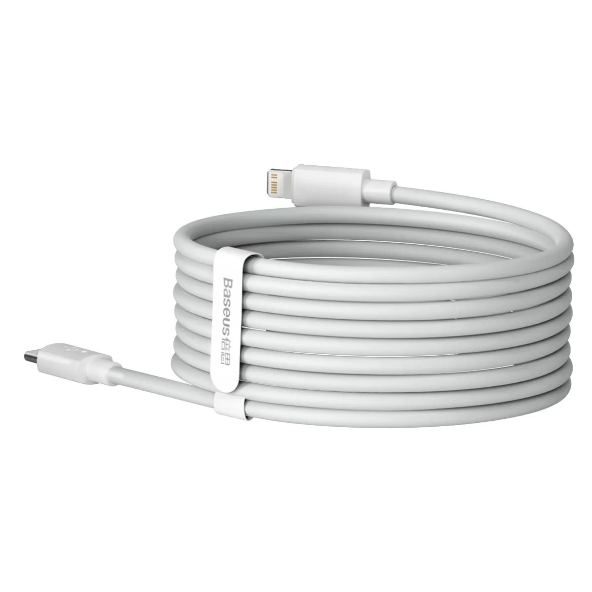 Кабель Baseus Simple Wisdom Data Cable Kit Type-C to iP PD 20W (комплект из 2 штук) 1.5m (TZCATLZJ-02) White — фото 5