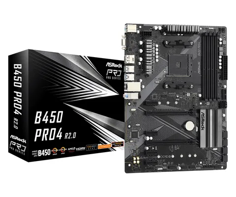Материнская плата ASRock B450 Pro4 R2.0 s-AM4