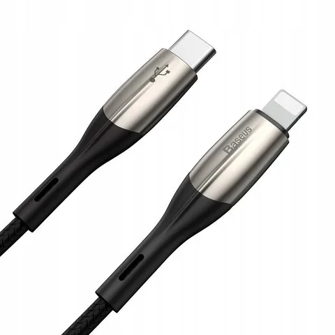 Кабель Baseus Horizontal Data Cable Type-C to iP PD 20W 2m (CATLSP-B01) Black