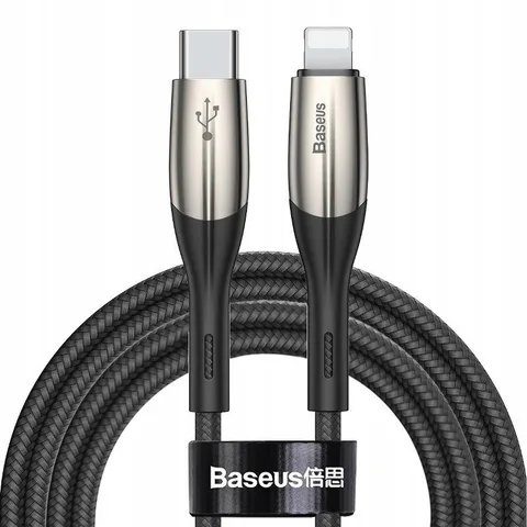 Кабель Baseus Horizontal Data Cable Type-C to iP PD 20W 1m (CATLSP-01) Black